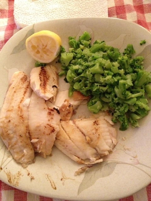 A simple tilapia dinner