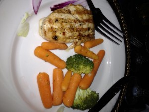 My wedding meal, thanks for leaving so few veggies everyone.