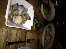 Wonderful clams in coconut broth