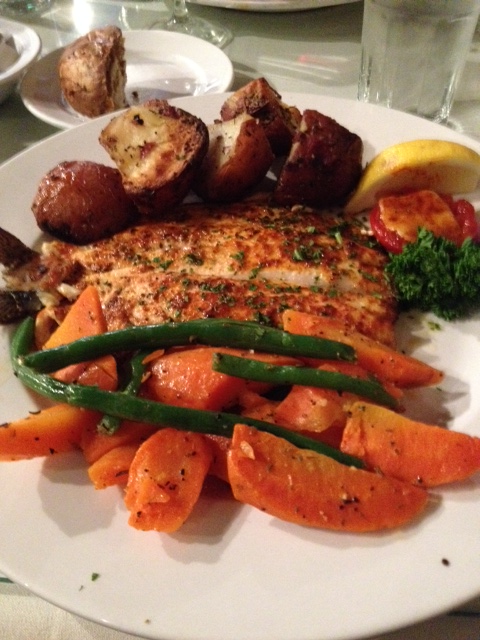 Noyes Street Cafe trout, a great low-salt special.