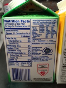 Egg whites are its only ingredient.