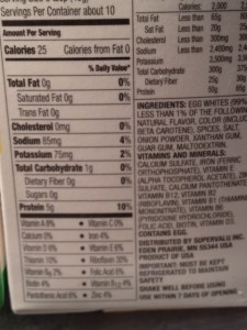 This store brand has a lot in it besides egg whites.