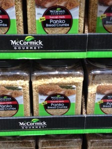 Costco has dropped a low-sodium brand of panko and now carries this from McCormick, an offering loaded with salt. Shame on you Costco.