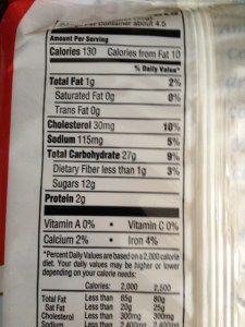 Stella D'oro nutrition information