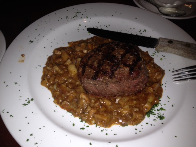 My 10-ounce filet at Ciao.
