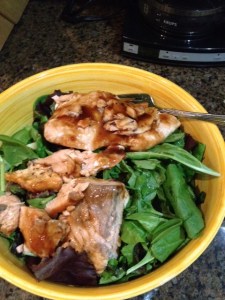 My wonderful salmon salad.