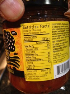 Desert Pepper salsa nutrition information