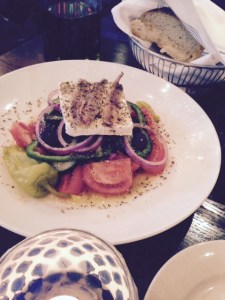Kefi's Greek Village Salad, fresh and delicious.