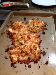 My panko-crusted cod.