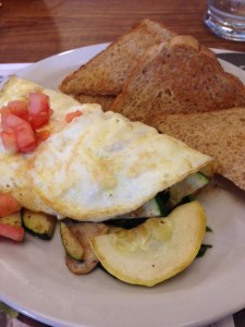 My Denny's omelet..get the salt out Denny's!!!