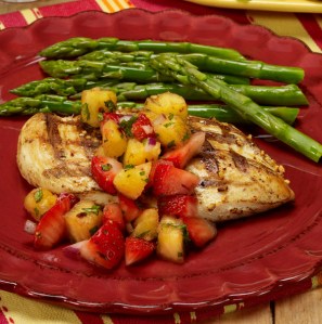grilled-chick-with-strawberry-and-pineapple-salsa